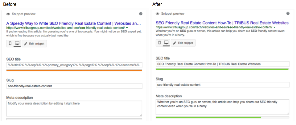 SEO Before and After
